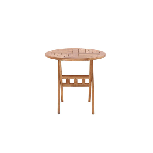Garden table, 80 cm round, teak